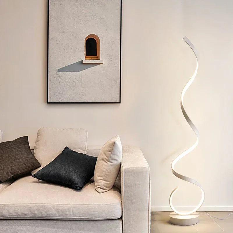 Lampadaire salon  - Design Sculptural et Éclairage Ambiance