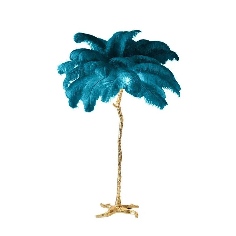 Lampadaire salon  – Design Élégant avec Base Dorée pour Intérieur Raffiné