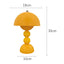 Lampe de Table  - Base Boule Jaune et Abat-Jour Arrondi