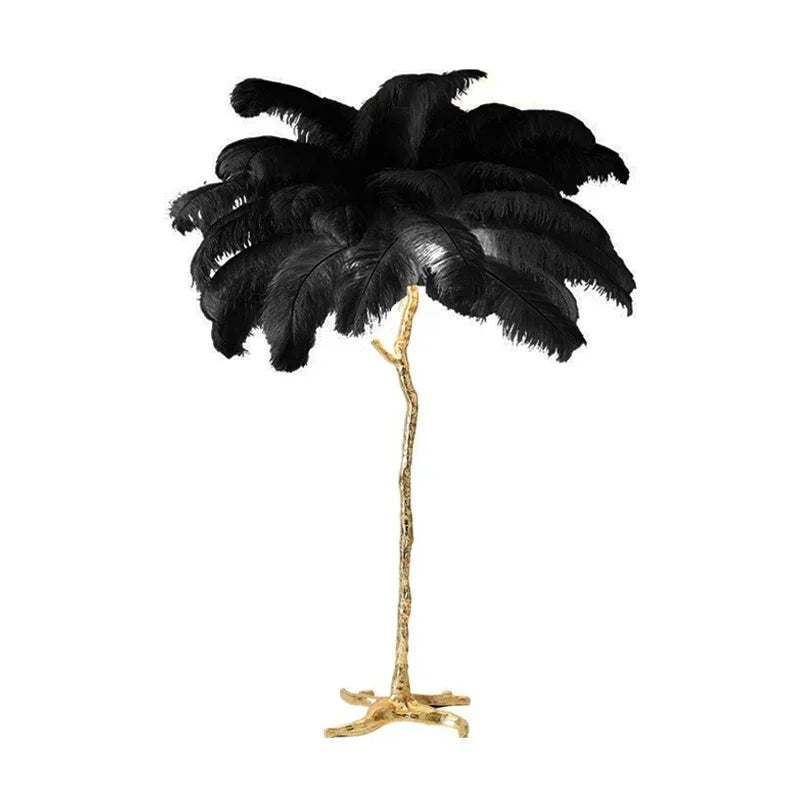 Lampadaire salon  – Design Élégant avec Base Dorée pour Intérieur Raffiné