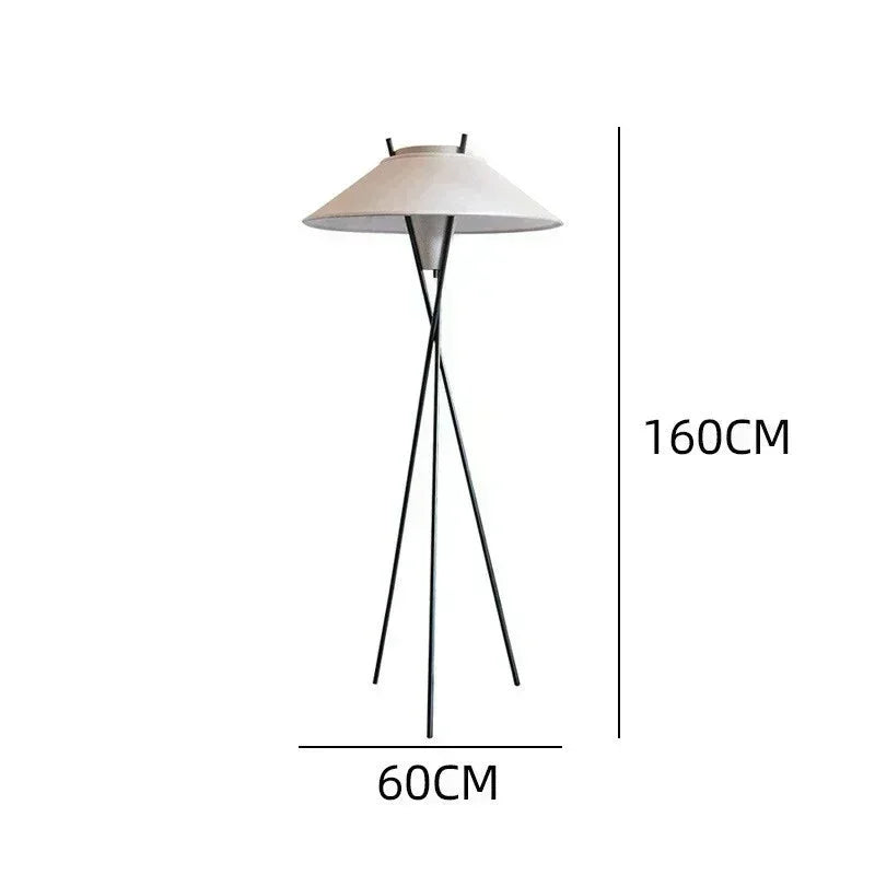 Lampadaire salon – Design Minimaliste avec Abat-Jour Évasé pour Intérieur Contemporain