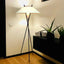 Lampadaire salon – Design Minimaliste avec Abat-Jour Évasé pour Intérieur Contemporain