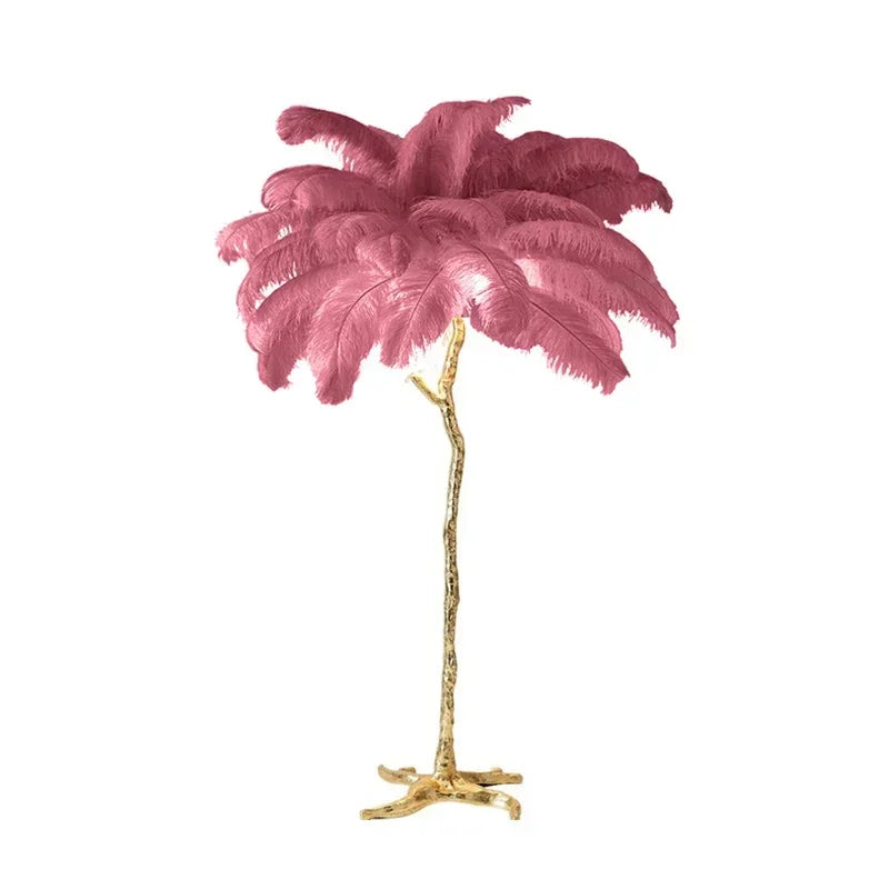 Lampadaire salon  – Design Élégant avec Base Dorée pour Intérieur Raffiné